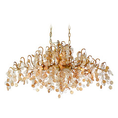 Campobasso Oval Chandelier in Antique Gold by Eurofase Lighting