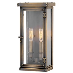 Hamilton 14.25-Inch Dark Antique Brass Outdoor Wall Light by Hinkley Lighting
