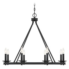 Middleton Matte Black Chandelier by Savoy House