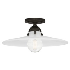 Rico Espinet Arial Deep Patina Bronze Semi-Flush Mount by Robert Abbey