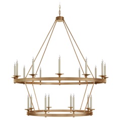 Chapman & Myers Launceton XL Chandelier in Brass by Visual Comfort Signature