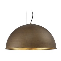 Sommerton 24-Inch Pendant in Rubbed Bronze & Gold Leaf by Savoy House