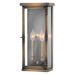 Hamilton 18.25-Inch Dark Antique Brass Outdoor Wall Light by Hinkley Lighting
