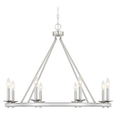 Middleton Satin Nickel Chandelier by Savoy House