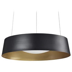 Modern Black and Gold LED Pendant 3000K 955LM by Kuzco Lighting