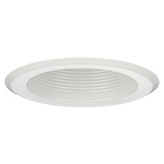 5-Inch Recessed Trim Satin White Recessed Trim with Baffle by Progress Lighting
