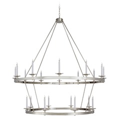 Chapman & Myers Launceton XXL Chandelier in Nickel by Visual Comfort Signature