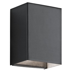 Walden 7.25-Inch Textured Black LED Outdoor Wall Light by Kichler Lighting