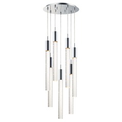 Big Fizz 7-Light LED Pendant in Polished Chrome by ET2 Lighting