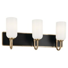 Solia Champagne Bronze & Black Bathroom Light by Kichler Lighting