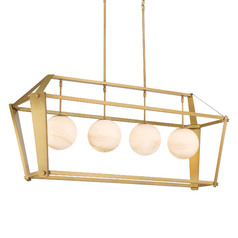 Shimmer 4-Light Linear Light in Legacy Brass by Minka Lavery