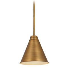 Eaton Rubbed Brass Pendant by Z-Lite