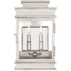 E.F. Chapman Linear Short Indoor Lantern in Nickel by Visual Comfort Signature