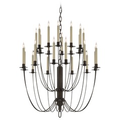 Thomas OBrien Erika Chandelier in Aged Iron by Visual Comfort Signature