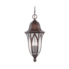 Frosted Seeded Glass Outdoor Hanging Light Copper Designers Fountain Lighting
