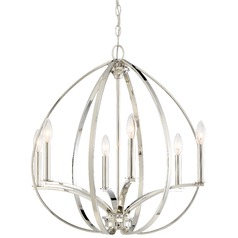 Tilbury Polished Nickel Chandelier by Minka Lavery