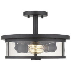 Savannah Bronze Semi-Flush Mount by Z-Lite