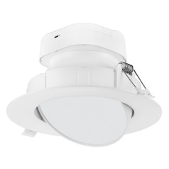 9W LED Direct Wire Downlight Gimbaled 6-Inch 2700K 120V Dimmable by Satco Lighting