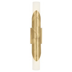 Michael Berman Brut Modern Brass Sconce by Robert Abbey