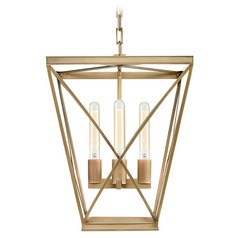 Lattice Vintage Brass Pendant by Alora Lighting