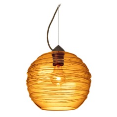 Besa Lighting Wave Bronze Pendant Light