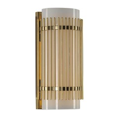 Edgewater Vintage Brass LED Sconce by Kalco Lighting