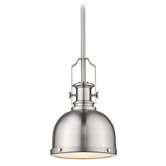 Melange Brushed Nickel Mini Pendant by Z-Lite