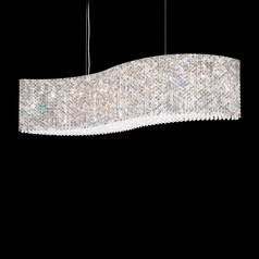 Refrax Polished Stainless Steel Linear Light by Schonbek Lighting