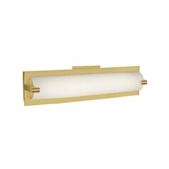 Lighthouse Brushed Gold LED Vertical Bathroom Light by Kuzco Lighting