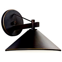 Ripley 12-Inch Wide Outdoor Wall Light in Olde Bronze by Kichler Lighting