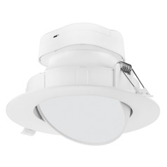 9W LED Direct Wire Downlight Gimbaled 6-Inch 4000K 120V Dimmable by Satco Lighting