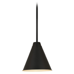 Eaton Matte Black Pendant by Z-Lite