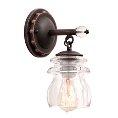 Brierfield Antique Copper Sconce by Kalco Lighting