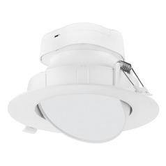9W LED Direct Wire Downlight Gimbaled 6-Inch 5000K 120V Dimmable by Satco Lighting