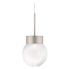 Double Bubble Satin Nickel LED Mini Pendant by Modern Forms