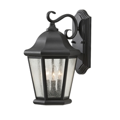 Martinsville Outdoor Wall Light in Black by Generation Lighting