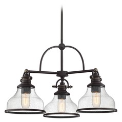 Grant Chandelier in Palladian Bronze by Quoizel Lighting