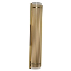 Edgewater Vintage Brass LED Vertical Bath Light by Kalco Lighting