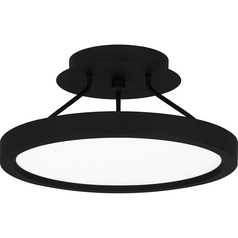 Outskirts 11-Inch LED Semi-Flush in Earth Black by Quoizel Lighting