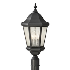Martinsville Post Light in Black by Generation Lighting