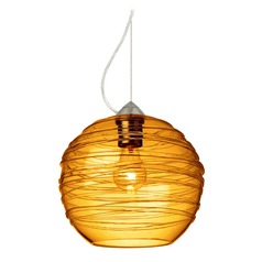 Besa Lighting Wave Satin Nickel Pendant Light