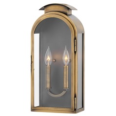 Rowley 18-Inch Light Antique Brass Outdoor Wall Light by Hinkley Lighting
