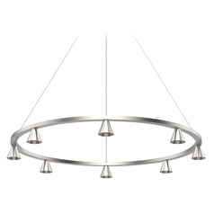 Kuzco Lighting Dune Brushed Nickel LED Chandelier