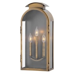 Rowley 21-Inch Light Antique Brass Outdoor Wall Light by Hinkley Lighting