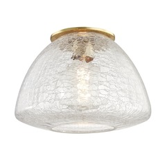 Maya Aged Brass Flush Mount by Mitzi by Hudson Valley