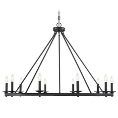 Middleton Matte Black Chandelier by Savoy House
