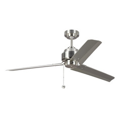 Arcade 54-Inch Fan in Steel by Visual Comfort & Co Fan Collection