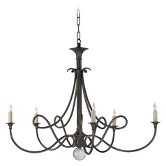 Eric Cohler Double Twist Chandelier in Bronze by Visual Comfort Signature