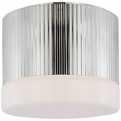 Thomas OBrien Ace 7-Inch LED Flush Mount in Nickel by VC Signature