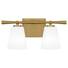 Brindley Aged Brass Bathroom Light by Quoizel Lighting